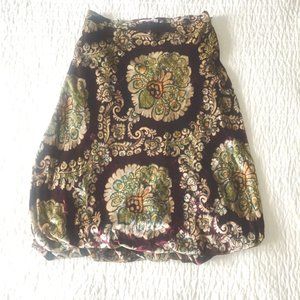 Moschino cheap and chic velvet paisley skirt